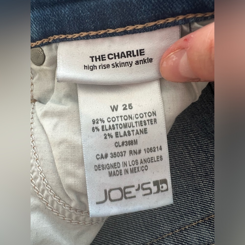JOE'S JOES CHARLIE FLAWLESS "TULIP ANKLE" JULIANE "STRETCH" SKINNY JEANS - Picture 11 of 15